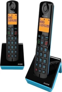Alcatel S280 Duo telefon bezprzewodowy zestaw głośnomówiący 50 numerów funkcja blokowania - Zdjęcie 1 z 1