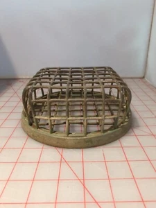 Vintage Dazey Mfg. Blumenfrosch grün Metall - Bild 1 von 4