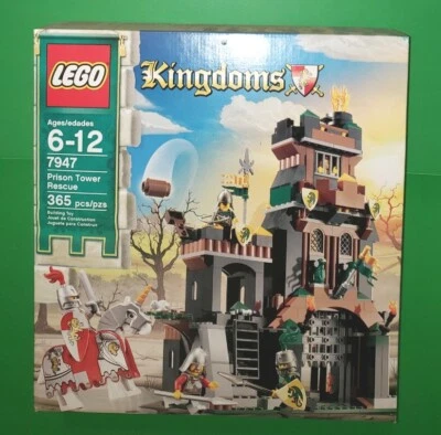 LEGO 7947 KINGDOMS PRISON TOWER RESCUE Green Dragon Lion Knights Princess Sealed - Image 1 of 4