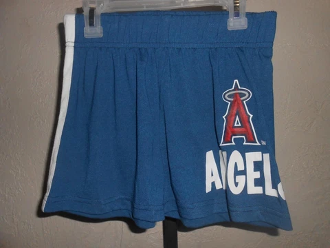 New-Mended Los Angels Angels of Anaheim YOUTH Medium M 10/12 Shorts Cover
