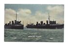 Vintage postcard Torpedo Boat Destroyers - Bullfinch,  Petrel. Millar & Lang. 