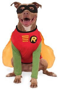 Batman or Robin Dog Costume - Sizes S-M-L-XL-2XL-3XL