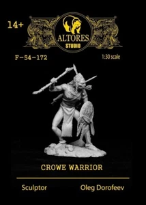 ALTORES STUDIO INDIAN CROW WARRIOR scale 60 mm Resin - Picture 1 of 1