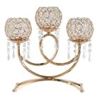 3 Arms Crystal Candlestick Holders Table Candelabras Buffet Cabinet Home Docor