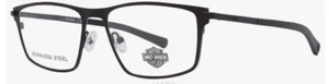 HARLEY DAVIDSON HD0978 009 NOS Gunmetal/Black Matte 55-17-145 Eyeglasses Frame - Picture 1 of 1
