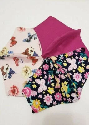 3 x Fall Autumn bambi Butterfly Animal Adult HANDMADE FACE COVER MASK - Image 1 of 4