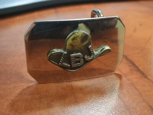 1960'S PRESIDENT LBJ LYNDON JOHNSON CAMPAIGN POLITICAL BELT BUCKLE HAT 1.25"X2" - Picture 1 of 5