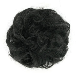 Haargummi Scrunchie Haarteil Haarverdichtung dunkelbraun "braun" ref: 17 2 - Imagen 1 de 1