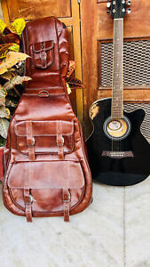 Leather Guitar Case, Soft case, guitar Bag, Leather case, Personalization Name