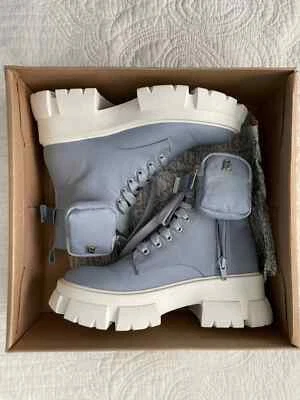 Steve Madden Womens 6.5 Platform Platform Combat Boot- Blue Multi - Image 1 of 4