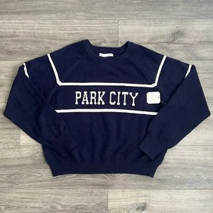 Sudadera ALTAR'D STATE Park City XXL Azul Marino Tejida Relajada Boho City Años 90 Nueva con Etiquetas - Imagen 1 de 12