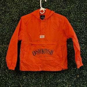Oshkosh B Gosh The Genuine Article Orange kids Rain Jacket Pouch Size 8/10 - Picture 1 of 12