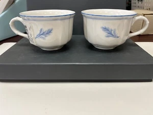 Set of 2 Villeroy & Boch Casa Azul Tea Cup Coffee Cup 1748 Luxembourg Mug New - Picture 1 of 7