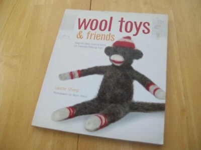 New Wool Toys & Friends Needle Felting Craft Pattern Design Book Hand-Made - Image 1 of 4