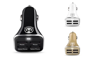HyperGear Quad USB 6.8A Car Charger Tablet Compatible w Incredible 6.8A Output - Picture 1 of 21