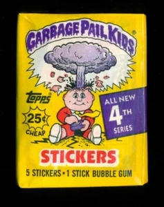 (1) 1986 Topps Garbage Pail Kids original 4ta serie 4 paquete de cera sin abrir OS4 MT - Imagen 1 de 4