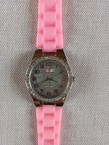 GENEVA Quarz Damen Uhr Silikonarmband rosa - Bild 1 von 7