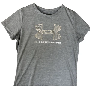 Under Armour Shirt Damen Medium hellgrau Rundhals Athleisure Heat Gear Wandern - Bild 1 von 7