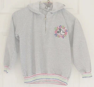 MICKEY & COMPANY Long Sleeve Half-Zip Hoodie - Girls Size M (10/12) - Picture 1 of 2