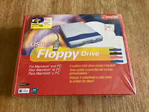 Imation USB Floppy Drive Macintosh & Pc Computer Disc Reader - New Sealed