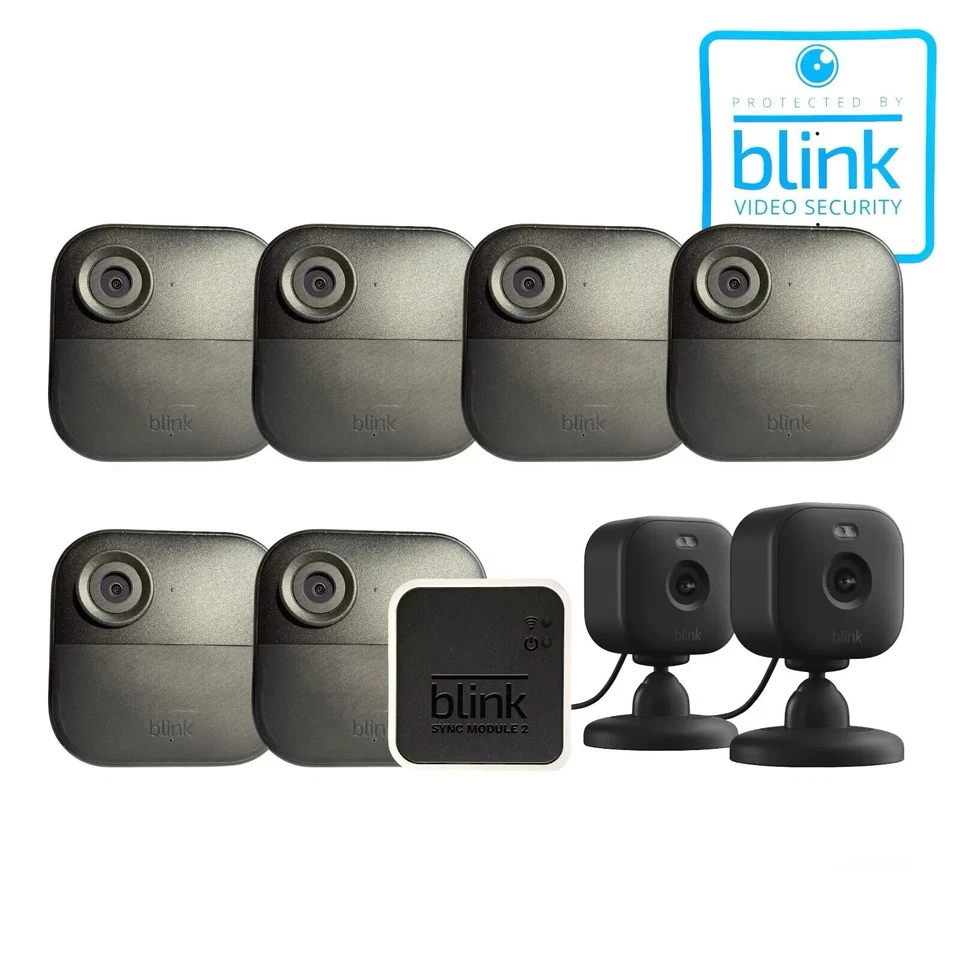 Blink Outdoor 4 (4th Gen) Security Camera System, 5-Pack