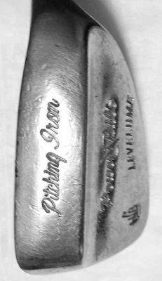 H&B POWER BILT LEVELUME PITCHING IRON - STEEL SHAFT - STAR GRIP - Image 1 of 4