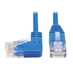 Eaton Tripp Lite Series Left-Angle Cat6 Gigabit Molded Slim UTP Ethernet Cable - Picture 1 of 6