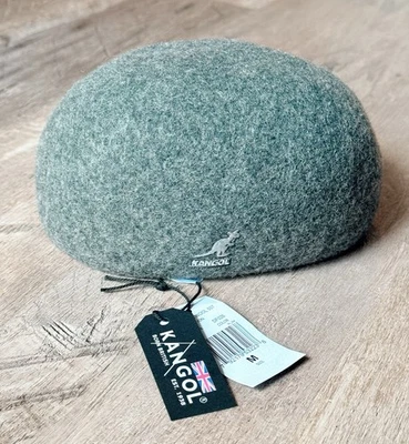 Sombrero Kangol 507 de lana sin costuras - Franela oscura / Gris - Para hombre talla mediana nuevo con etiquetas Foto 1 de 4