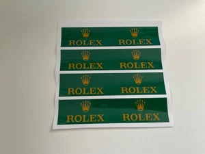 NUEVO 4x Rolex Trackside 110mm x 25mm s/a Calcomanías de Vinilo Scalextric Carrera Reloj - Imagen 1 de 8