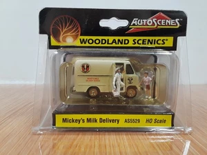 HO Scale Mickey's Milk Delivery Woodland Scenics Auto Scenes #AS5529 - Picture 1 of 2