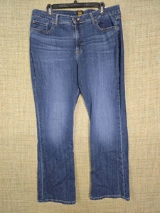 Lee Womens Jeans Denim Size 18 S/C Blue Straight Cut Regular Fit - Picture 1 of 14