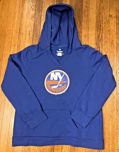 NHL New York Islanders Blau Pullover Hoodie V-Neck Sweatshirt Damen XXL Hockey - Bild 1 von 17