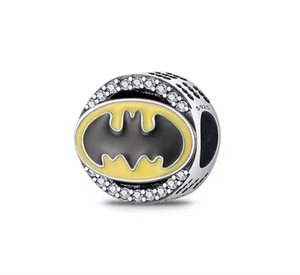 V125 S925 STERLINGSILBER FLEDERMAUS CZ LOGO CHARM - Bild 1 von 3