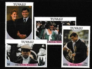 Tuvalu 1986 Royal Wedding Set UM - Imagen 1 de 1