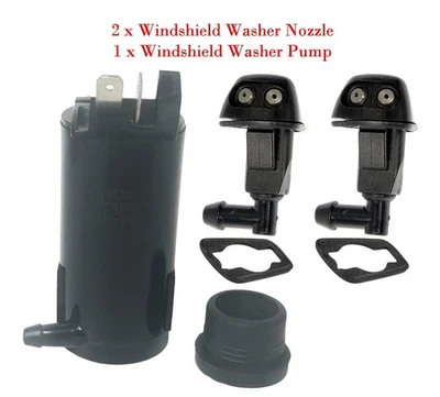2 x Lavadora Parabrisas Nozelle + Bomba Lavadora Parabrisas Delantera Se Adapta a Honda Civic Foto 1 de 4