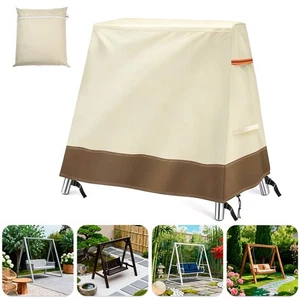 A-Frame Swing Cover for Outdoor Furniture Patio Glider Cover 72*54*66inch Brown - Picture 1 of 7