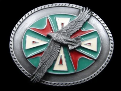 SB13112 *NOS* VINTAGE 1990 **ÁGUILA CALVA** DISEÑO SUROESTE ARTE HEBILLA DE CINTURÓN Foto 1 de 2