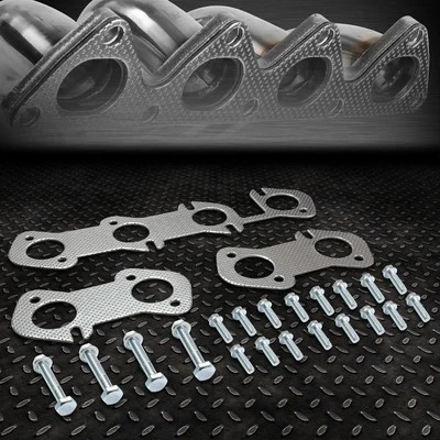 PARA 96-04 FORD MUSTANG 4.6 V8 SOHC ALUMINIO COLECTOR ESCAPE JUNTA CABEZAL + PERNOS Foto 1 de 4