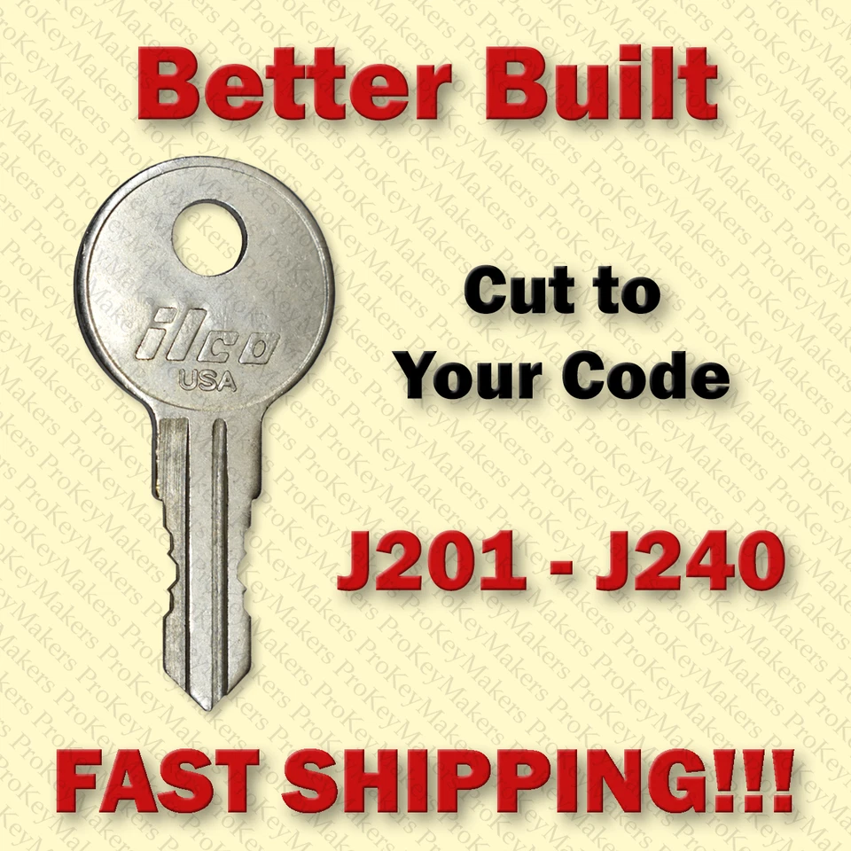 AFTERMARKET Better Built Truck & Tool Box Key / Select your code / key Series J201-J240
