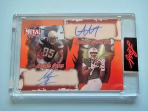 2025 Leaf Metal Football Antonio Gates/ Gates Jr. Auto Refractor 1/1 Football - Picture 1 of 2