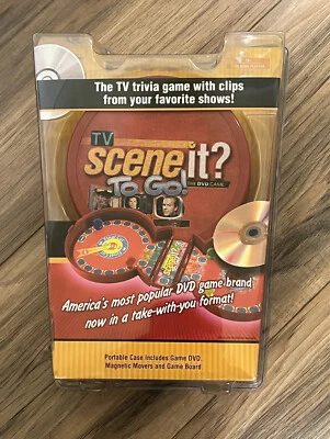 Mattel's "TV Scene It? To Go!" - Travel DVD and game board New Old Stock/sealed/ - Image 1 of 2