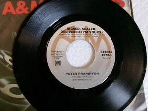 Peter Frampton-45 -A&M NM Signed, Sealed, Delivered/Rocky's Hot Club-1977 - Picture 1 of 2