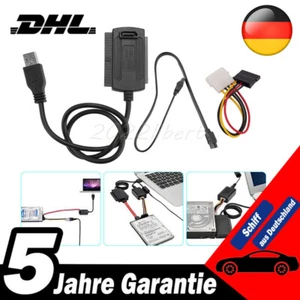 USB auf IDE + SATA Adapter für 2,5" & 3,5" Festplattenkabel Festplatten Adapte - Bild 1 von 11