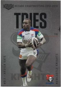 2020 Nrl Elite Decade Chartbusters (DC 01) Akuila Uate Knights - Picture 1 of 1
