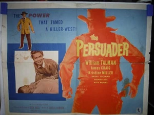 The Persuader 1957 ORIGINAL MOVIE THEATRE POSTER 22 X 28 INCH WESTERN - Picture 1 of 4