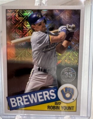 Robin Yount Milwaukee Brewers 2020 Topps Series 2 Silver Pack Mojo #85TC-25 HOF - Image 1 of 2