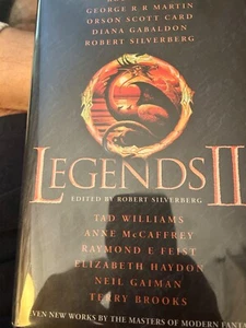 Legends II ~Signed by Martin,Hobb,Card,Gabaldon,Gaiman &Brooks - Picture 1 of 9