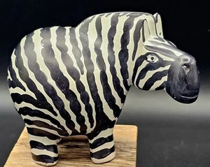 Handgeschnitzte Speckstein Zebra Figur. Kenia - Bild 1 von 5