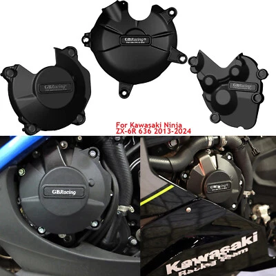 Cubierta de protección de motor de motocicleta para Kawasaki Ninja ZX-6R 636 2013-2024 Foto 1 de 4