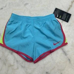 Girls Youth Nike Dri Fit Tempo Athletic Shorts Gamma Blue Size 4 NWT B6 - Picture 1 of 6